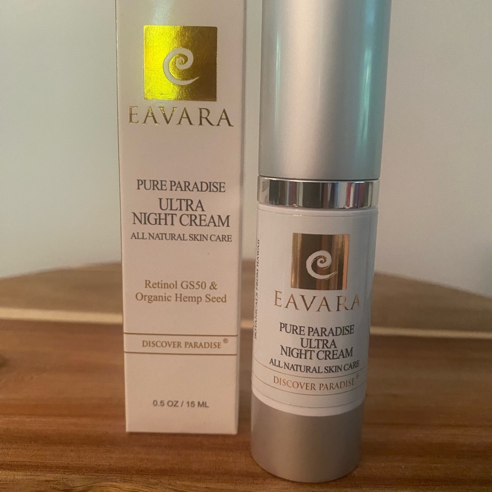 Eavara Pure Paradise Ultra Night Cream .5 Oz/15 Ml Retinol New